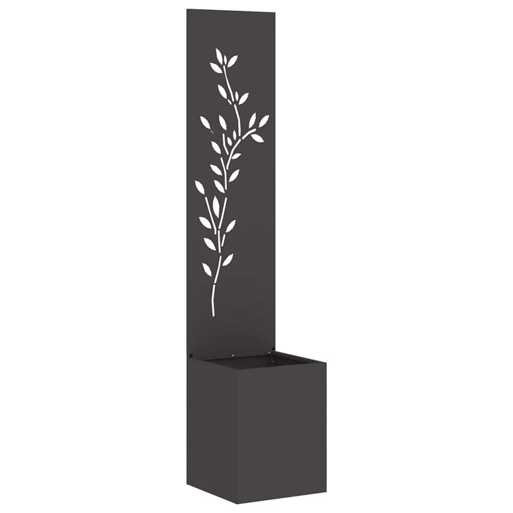 Schermo per privacy in giardino Floreale Nero 32 x 32 x 150 cm
