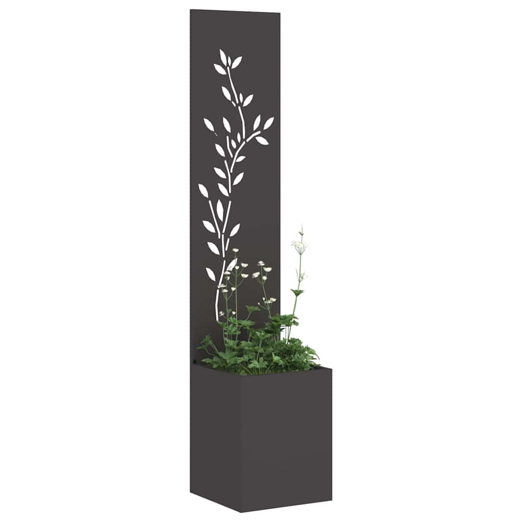 Schermo per privacy in giardino Floreale Nero 32 x 32 x 150 cm