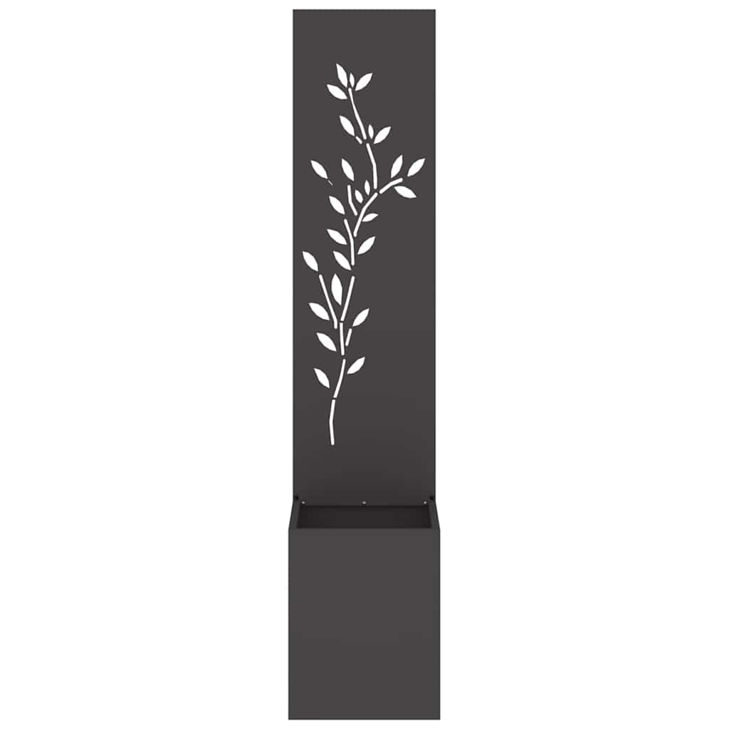 Schermo per privacy in giardino Floreale Nero 32 x 32 x 150 cm