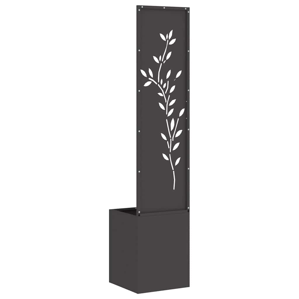 Schermo per privacy in giardino Floreale Nero 32 x 32 x 150 cm