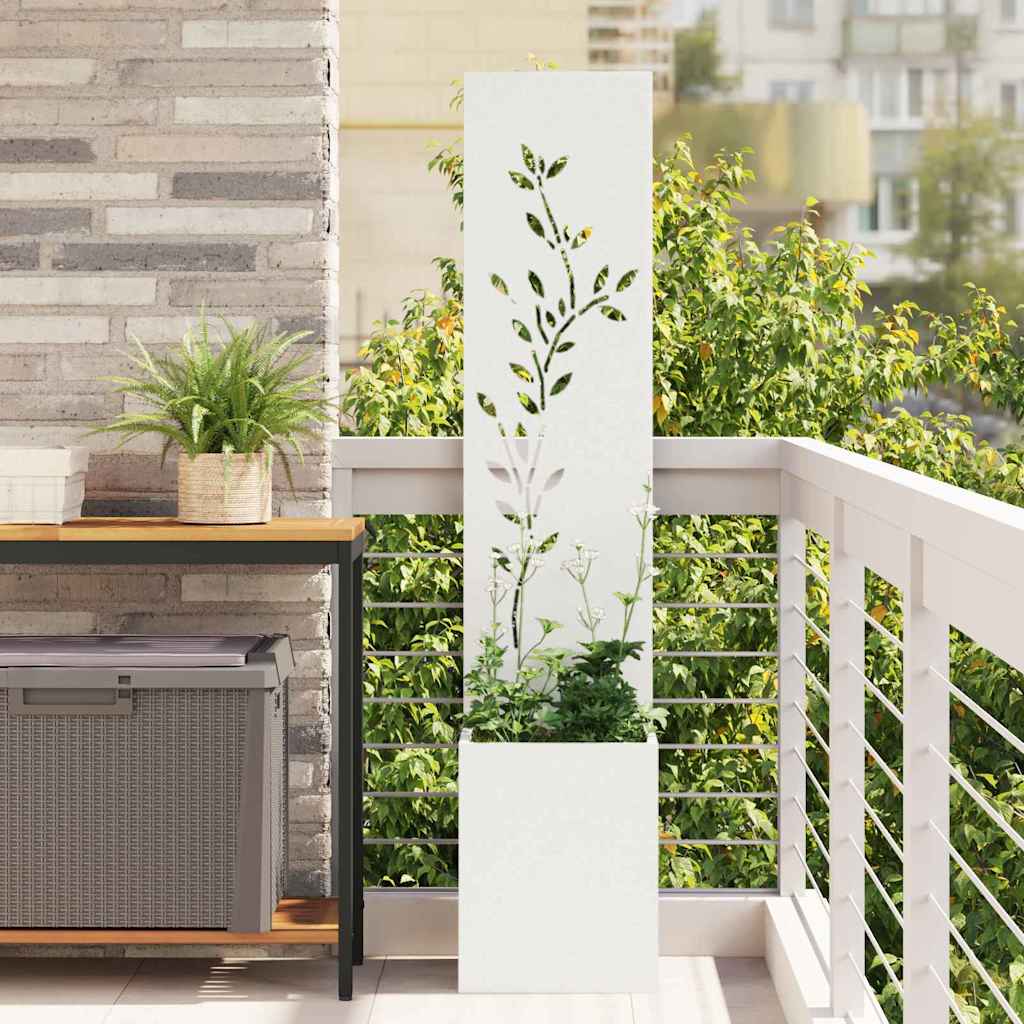 Schermo per privacy in giardino Bianco 32 x 32 x 150 cm