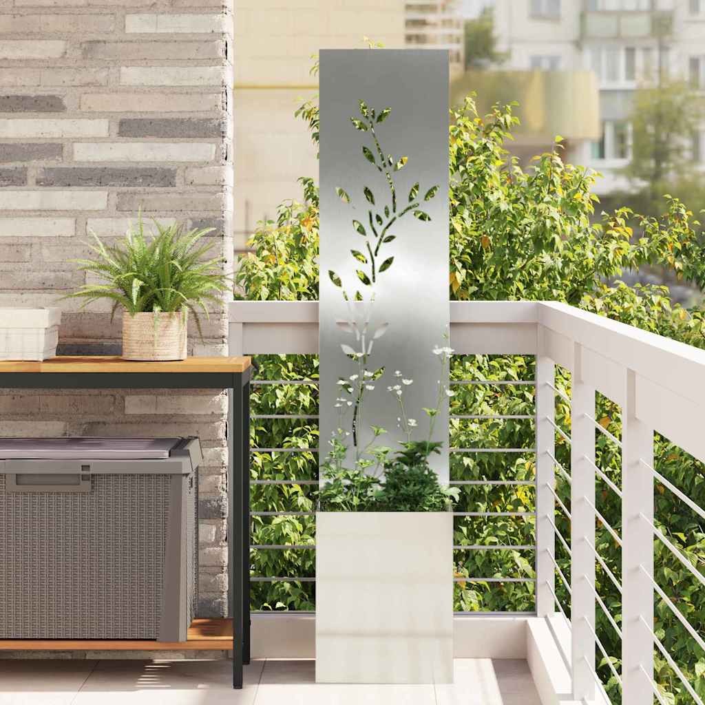 Schermo per privacy in giardino Argento 32 x 32 x 150 cm