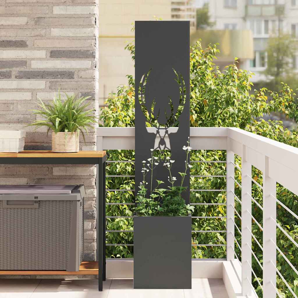 Schermo per privacy in giardino Nero 32 x 32 x 150 cm