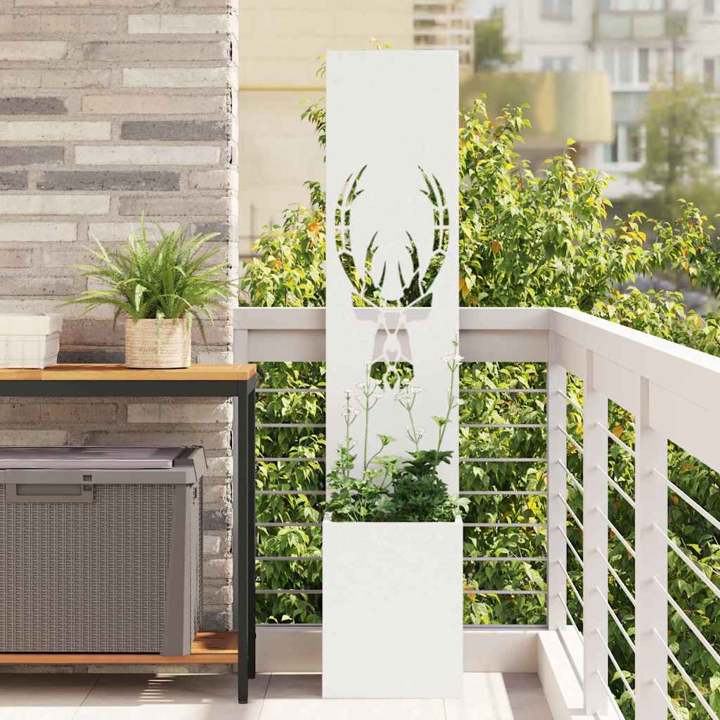 Schermo per privacy in giardino Bianco 32 x 32 x 150 cm
