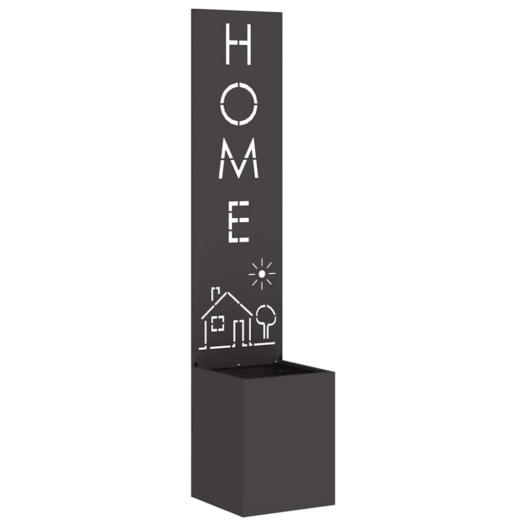 Schermo per privacy in giardino Traforo Nero 32 x 32 x 150 cm
