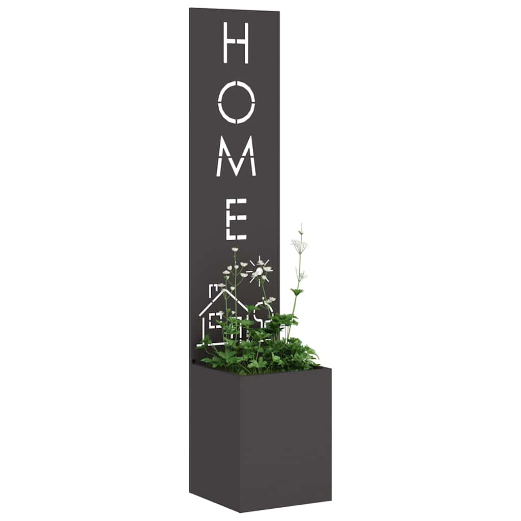 Schermo per privacy in giardino Traforo Nero 32 x 32 x 150 cm