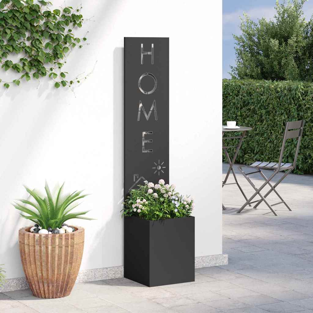 Schermo per privacy in giardino Traforo Nero 32 x 32 x 150 cm