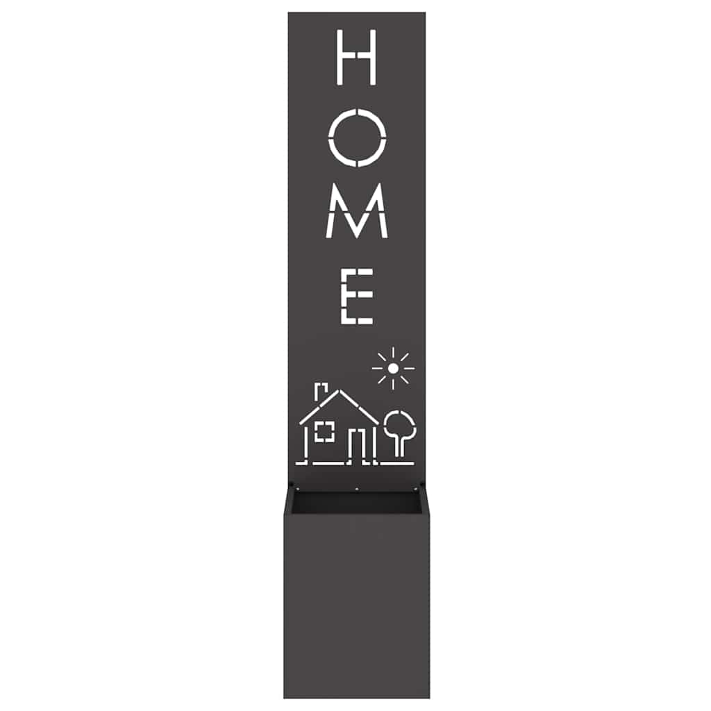 Schermo per privacy in giardino Traforo Nero 32 x 32 x 150 cm