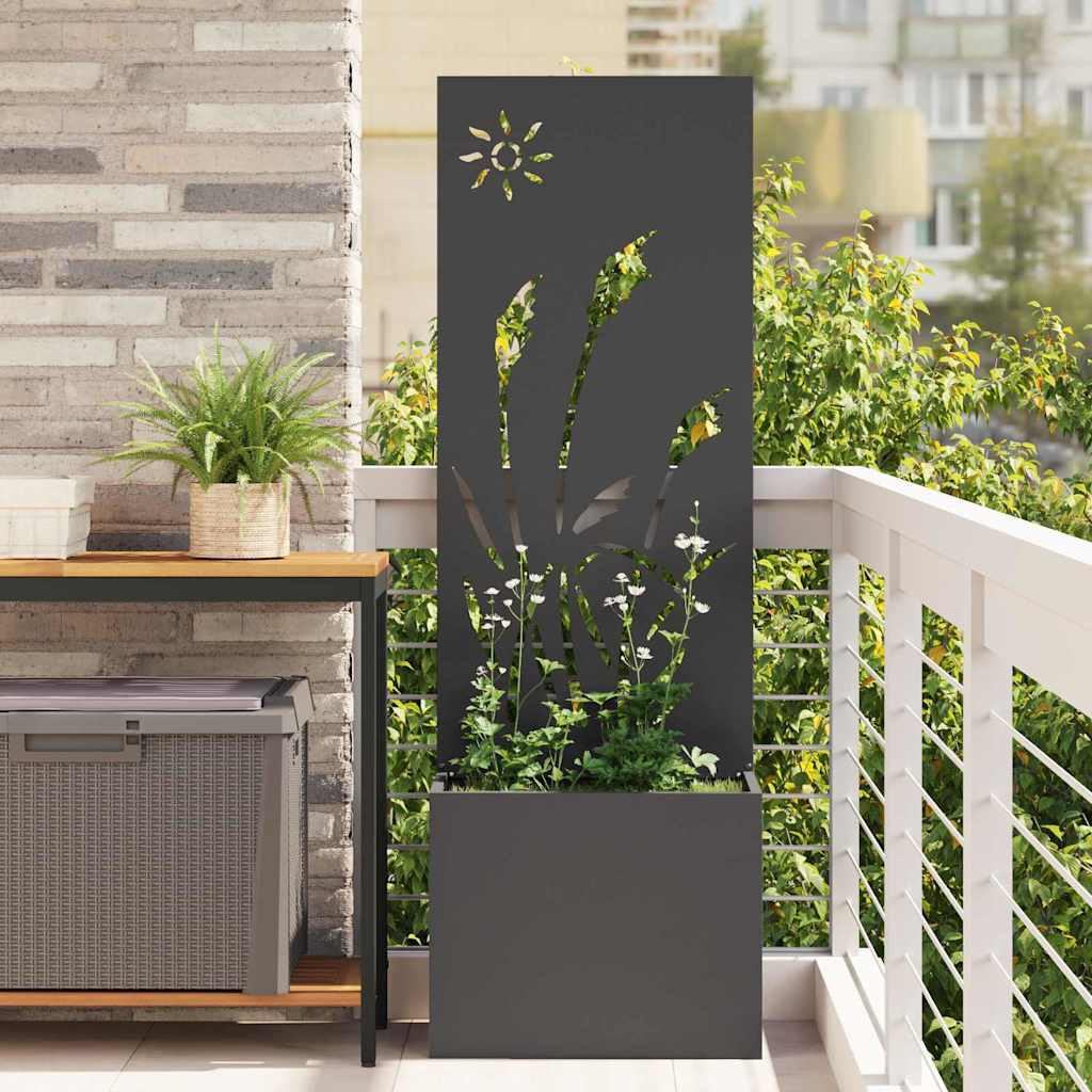 Schermo per privacy in giardino Traforo Nero 50 x 32 x 150 cm