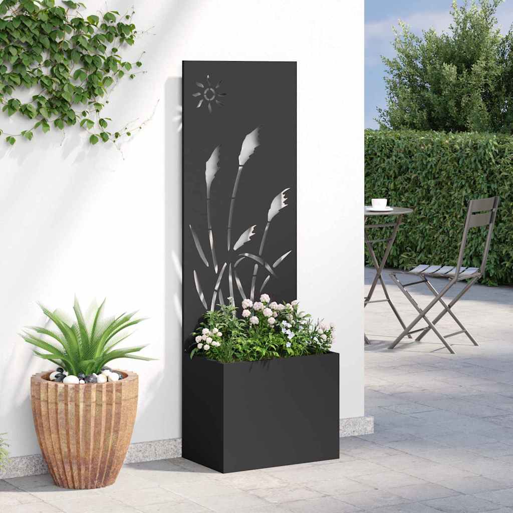 Schermo per privacy in giardino Traforo Nero 50 x 32 x 150 cm