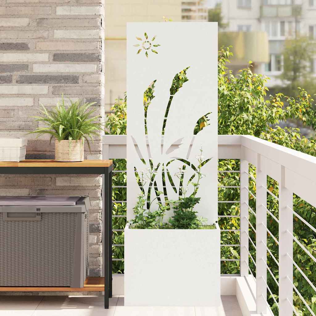 Schermo per privacy in giardino Traforo Bianco 50 x 32 x 150 cm