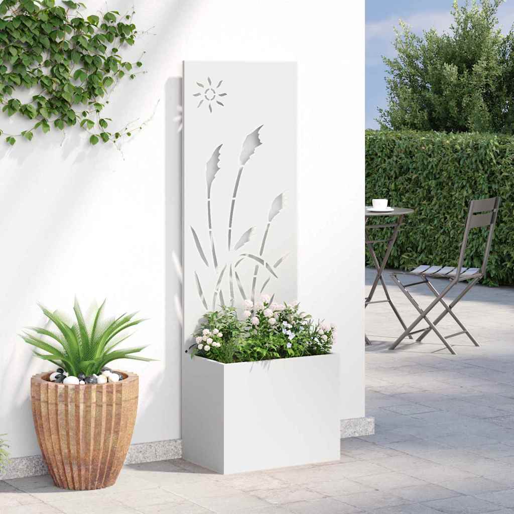 Schermo per privacy in giardino Traforo Bianco 50 x 32 x 150 cm
