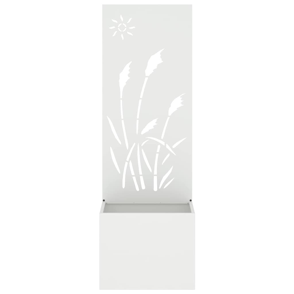 Schermo per privacy in giardino Traforo Bianco 50 x 32 x 150 cm