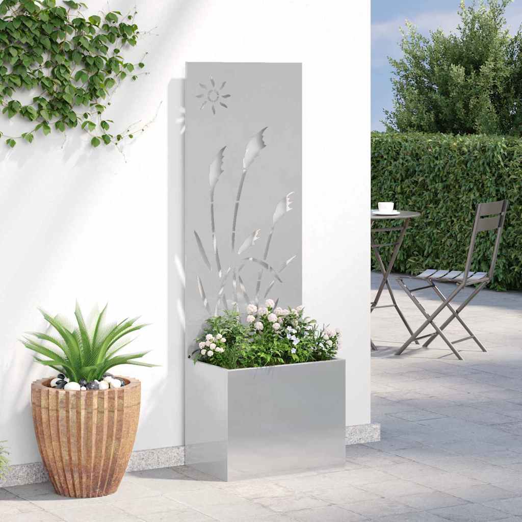 Schermo per privacy in giardino Argento 50 x 32 x 150 cm