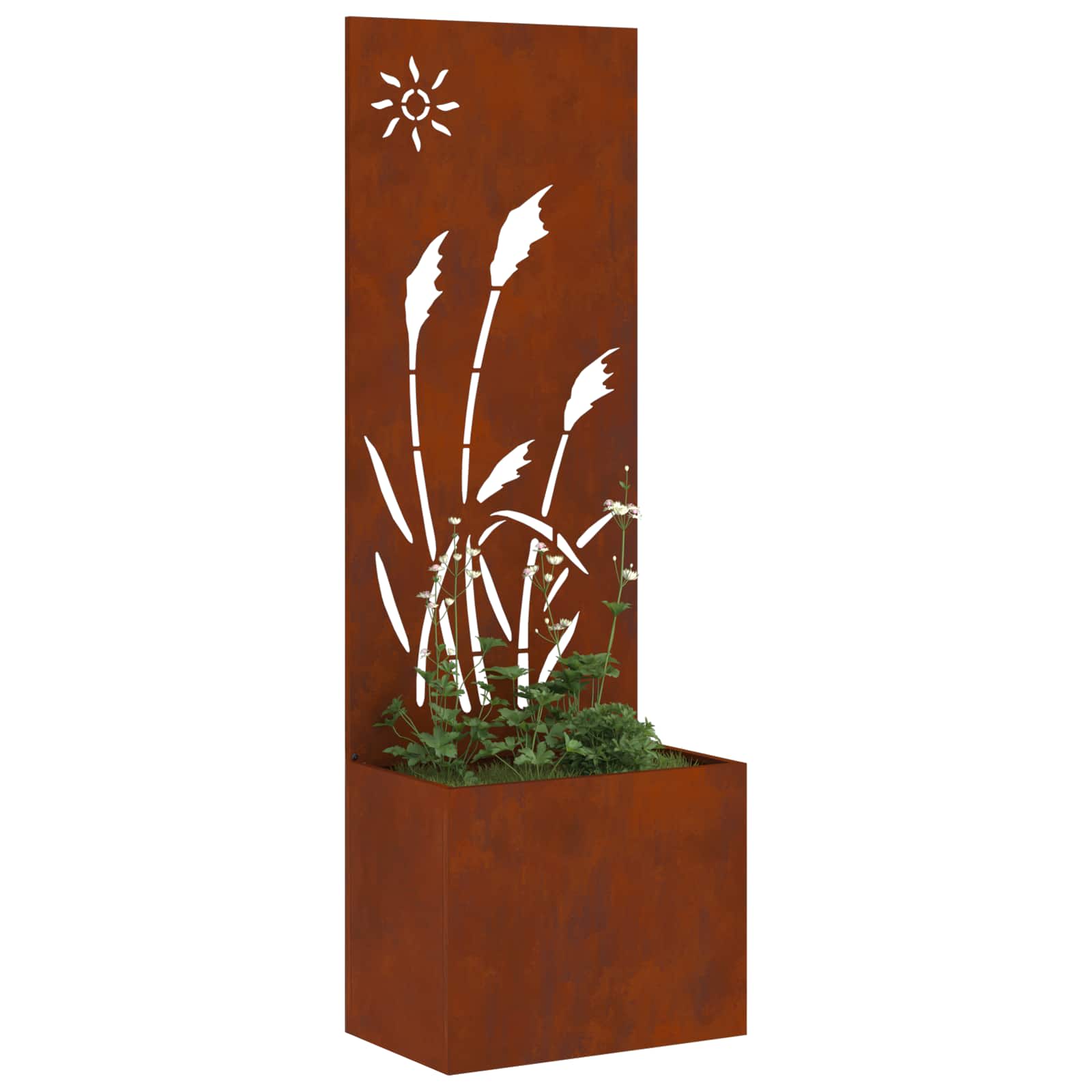 Schermo per privacy in giardino Ruggine 50 x 32 x 150 cm