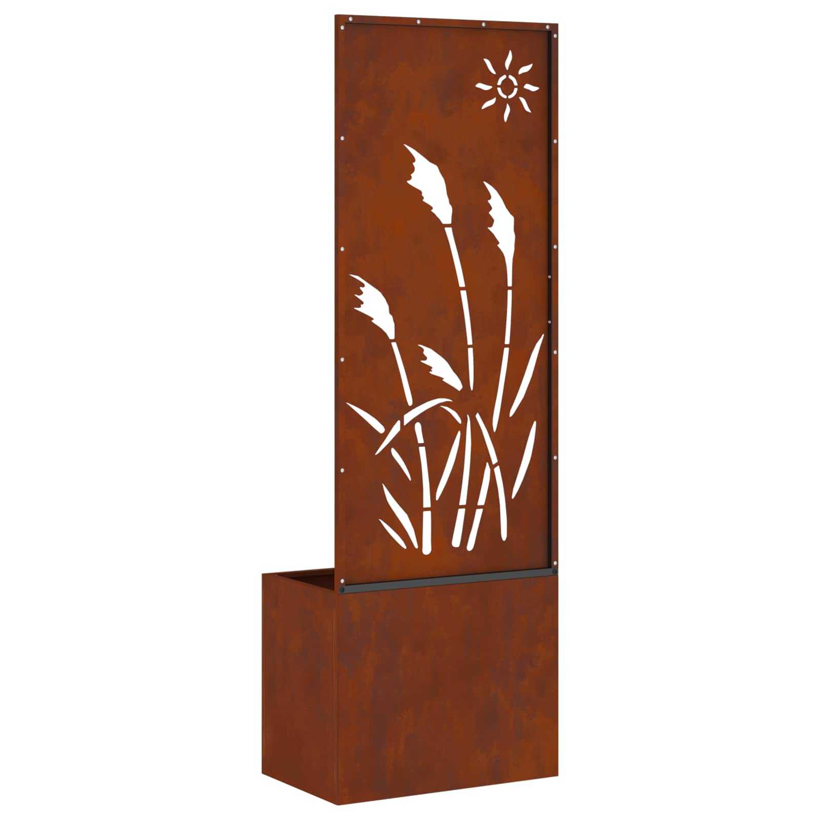Schermo per privacy in giardino Ruggine 50 x 32 x 150 cm