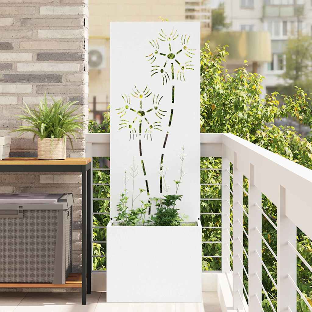 Schermo per privacy in giardino Bianco 50 x 32 x 150 cm