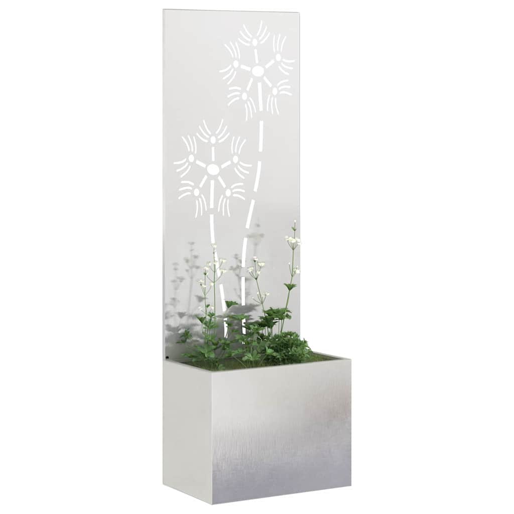 Schermo per privacy in giardino Argento 50 x 32 x 150 cm
