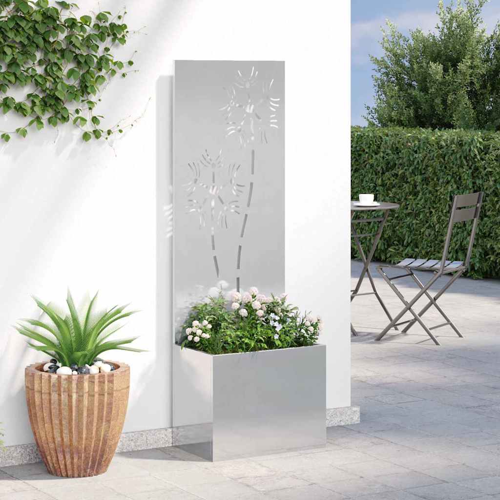 Schermo per privacy in giardino Argento 50 x 32 x 150 cm