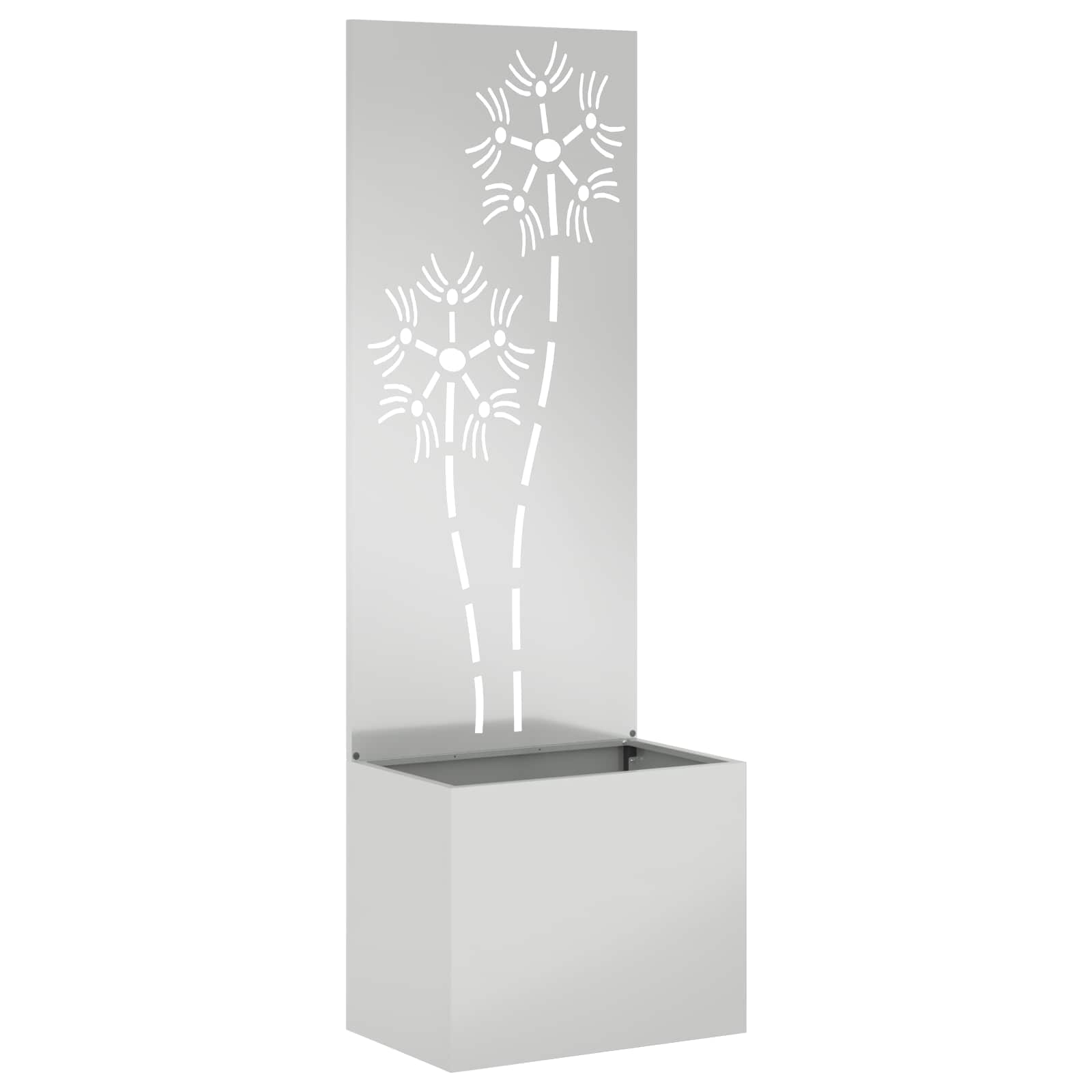 Schermo per privacy in giardino Argento 50 x 32 x 150 cm