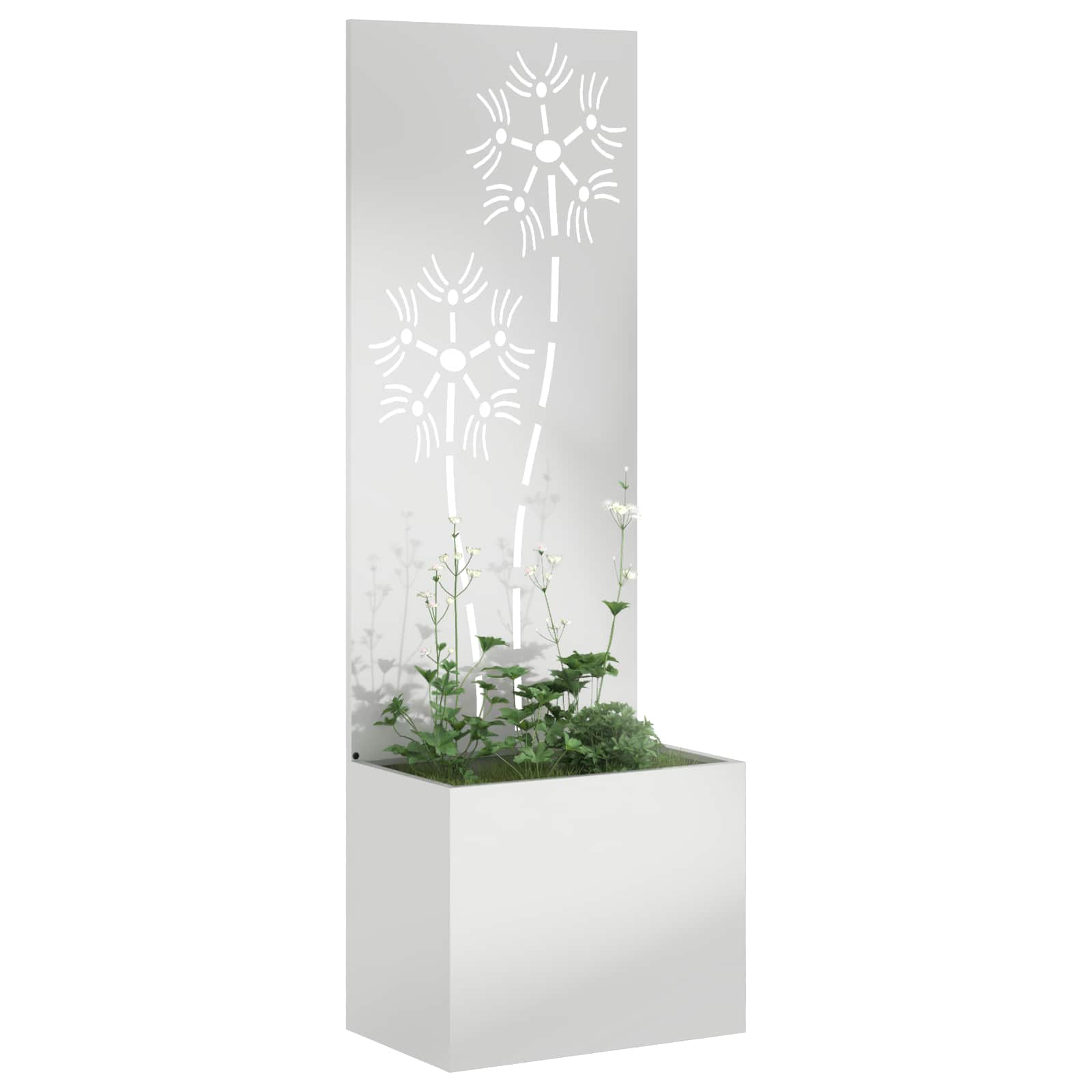 Schermo per privacy in giardino Argento 50 x 32 x 150 cm