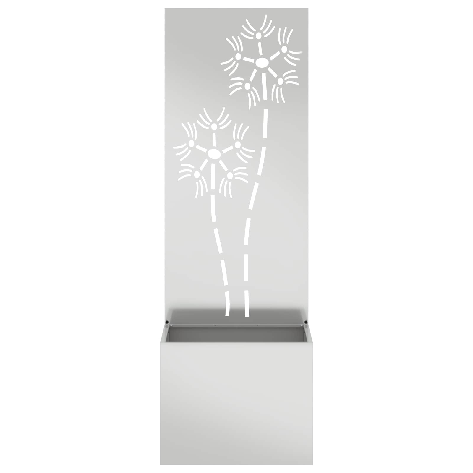Schermo per privacy in giardino Argento 50 x 32 x 150 cm