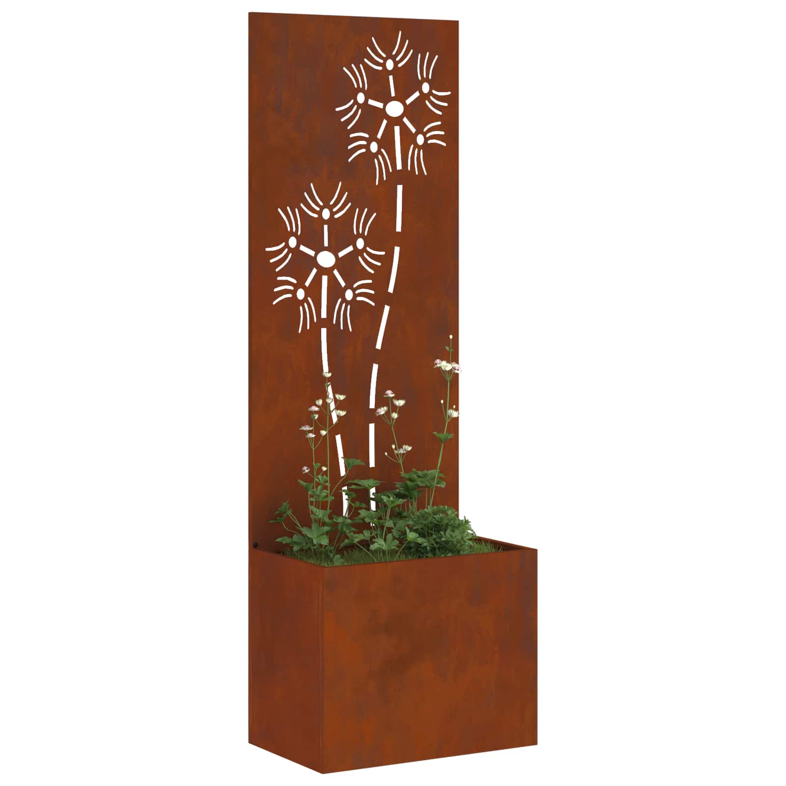 Schermo per privacy in giardino Ruggine 50 x 32 x 150 cm