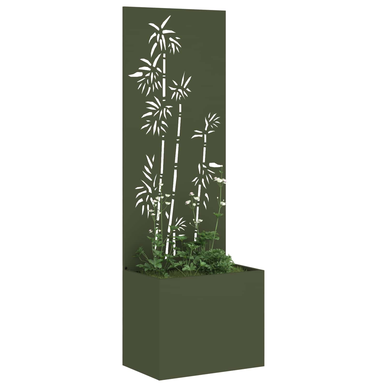 Schermo per privacy in giardino Oliver verde 50 x 32 x 150 cm