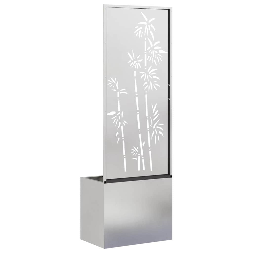 Schermo per privacy in giardino Argento 50 x 32 x 150 cm