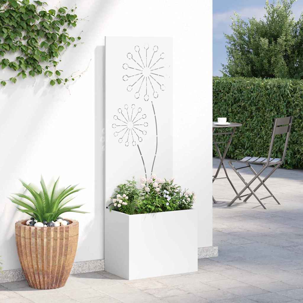 Schermo per privacy in giardino Traforo Bianco 50 x 32 x 150 cm
