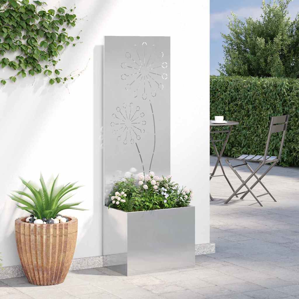 Schermo per privacy in giardino Argento 50 x 32 x 150 cm