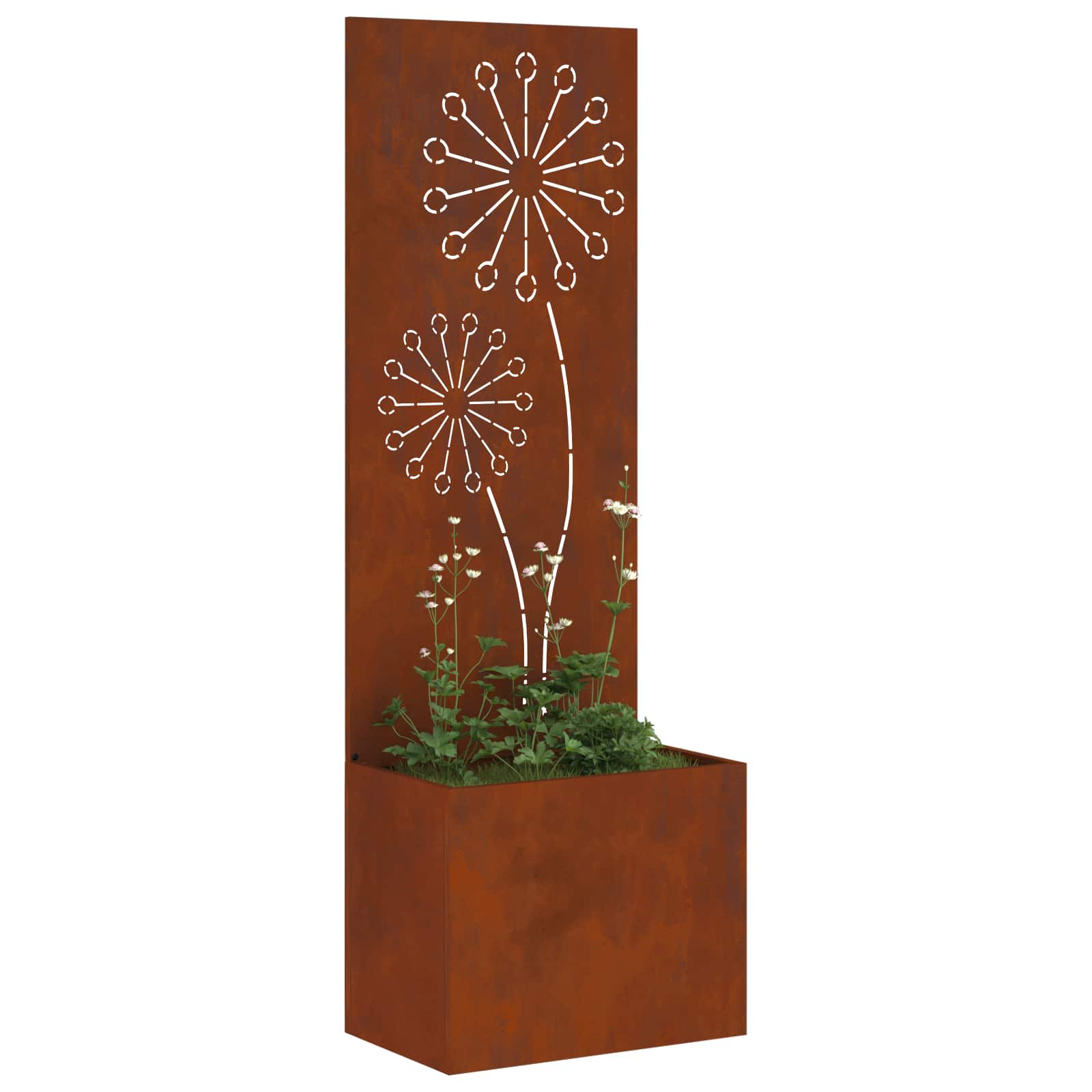 Schermo per privacy in giardino Ruggine 50 x 32 x 150 cm