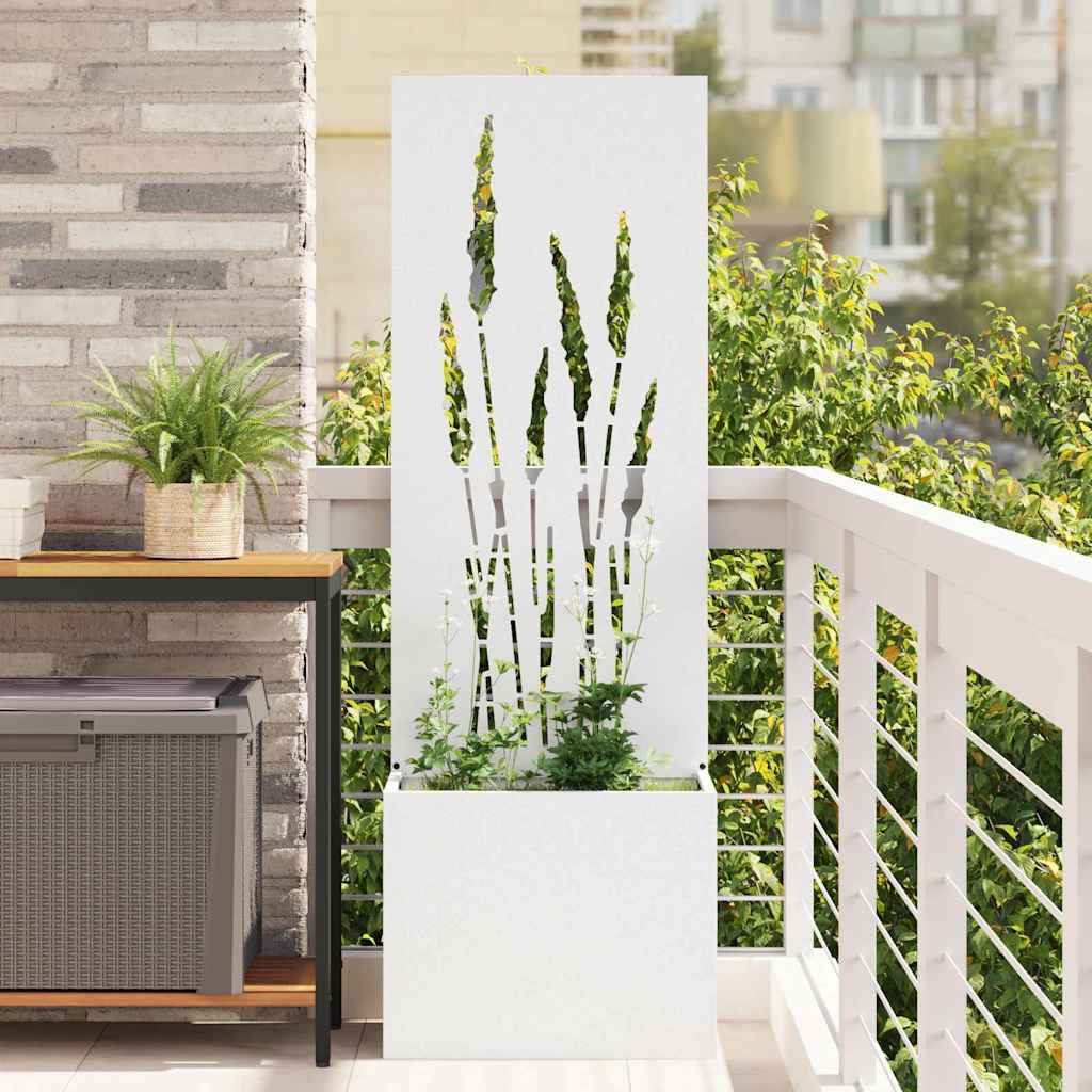 Schermo per privacy in giardino Traforo Bianco 50 x 32 x 150 cm
