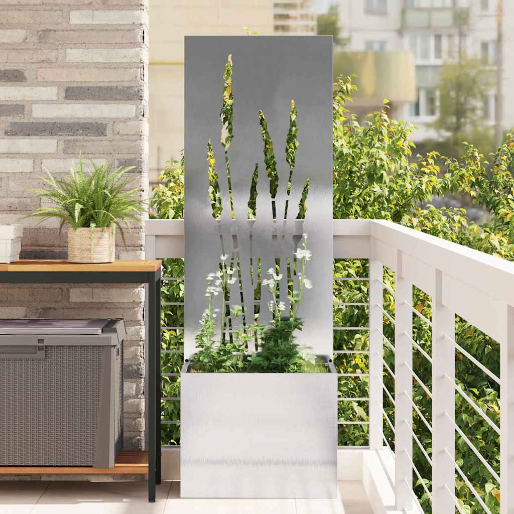 Schermo per privacy in giardino Argento 50 x 32 x 150 cm