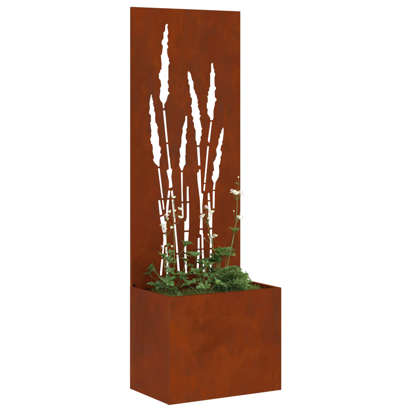 Schermo per privacy in giardino Ruggine 50 x 32 x 150 cm