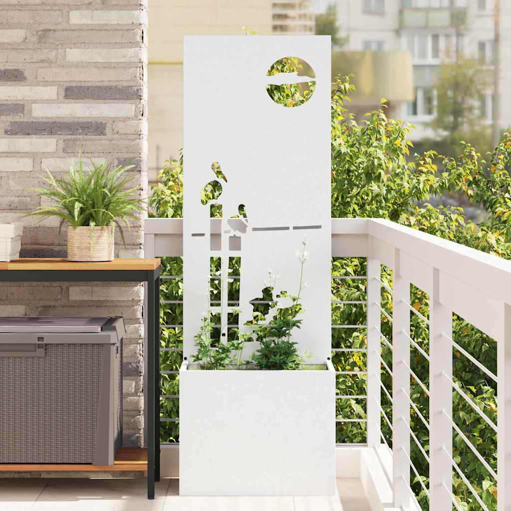 Schermo per privacy in giardino Traforo Bianco 50 x 32 x 150 cm