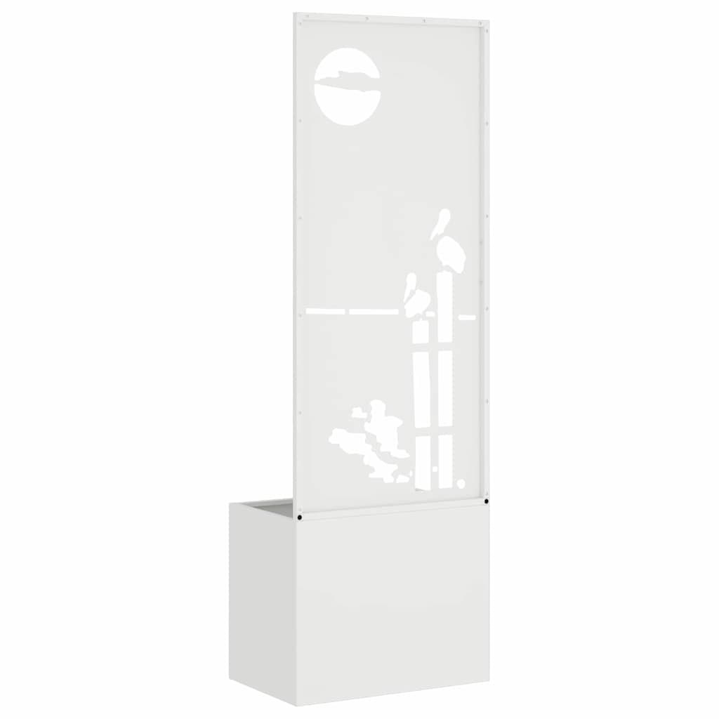 Schermo per privacy in giardino Traforo Bianco 50 x 32 x 150 cm
