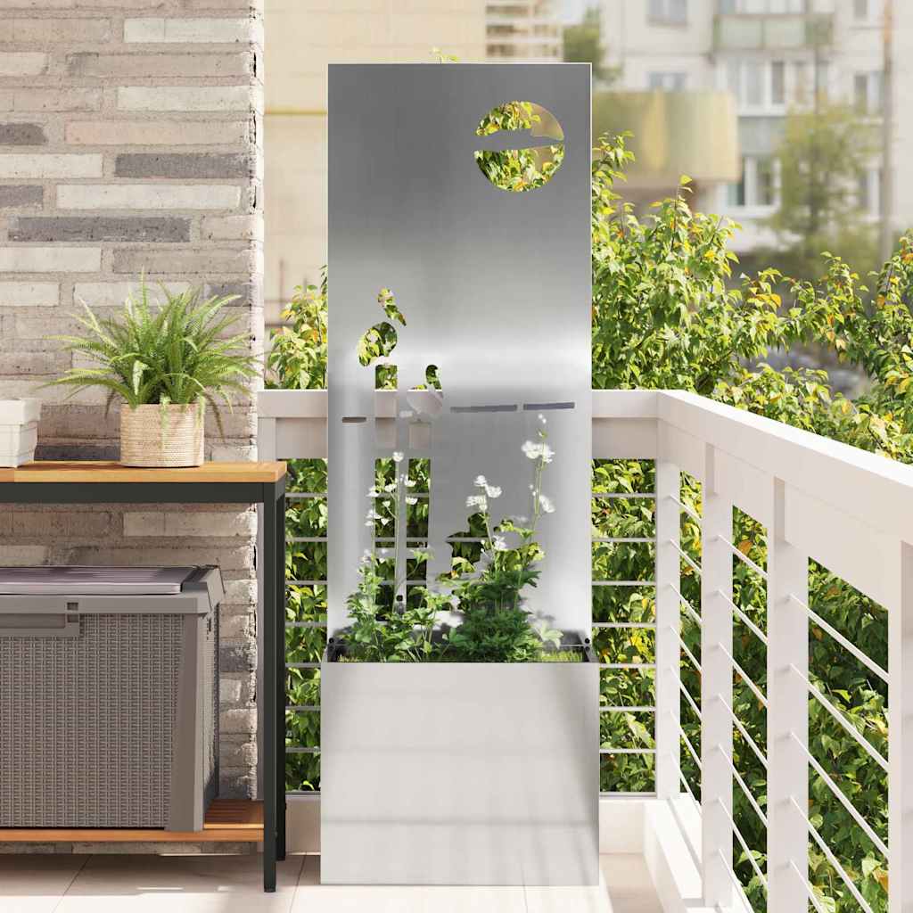 Schermo per privacy in giardino Argento 50 x 32 x 150 cm