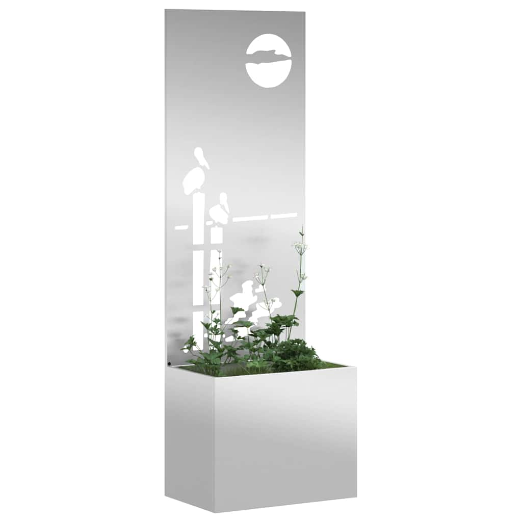 Schermo per privacy in giardino Argento 50 x 32 x 150 cm