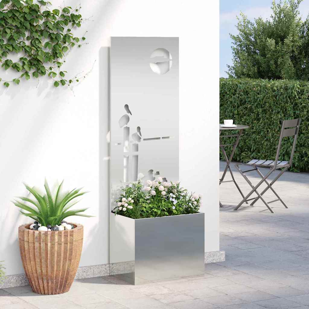 Schermo per privacy in giardino Argento 50 x 32 x 150 cm