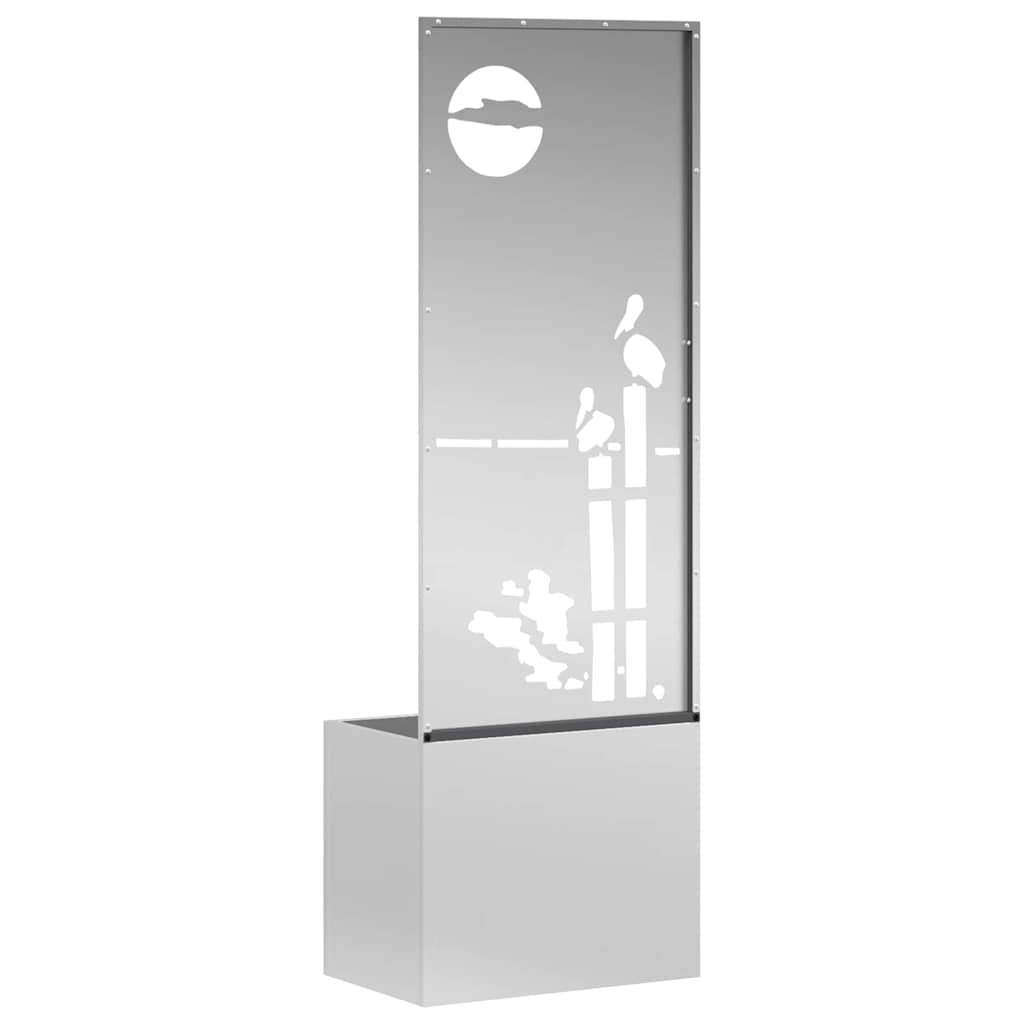 Schermo per privacy in giardino Argento 50 x 32 x 150 cm