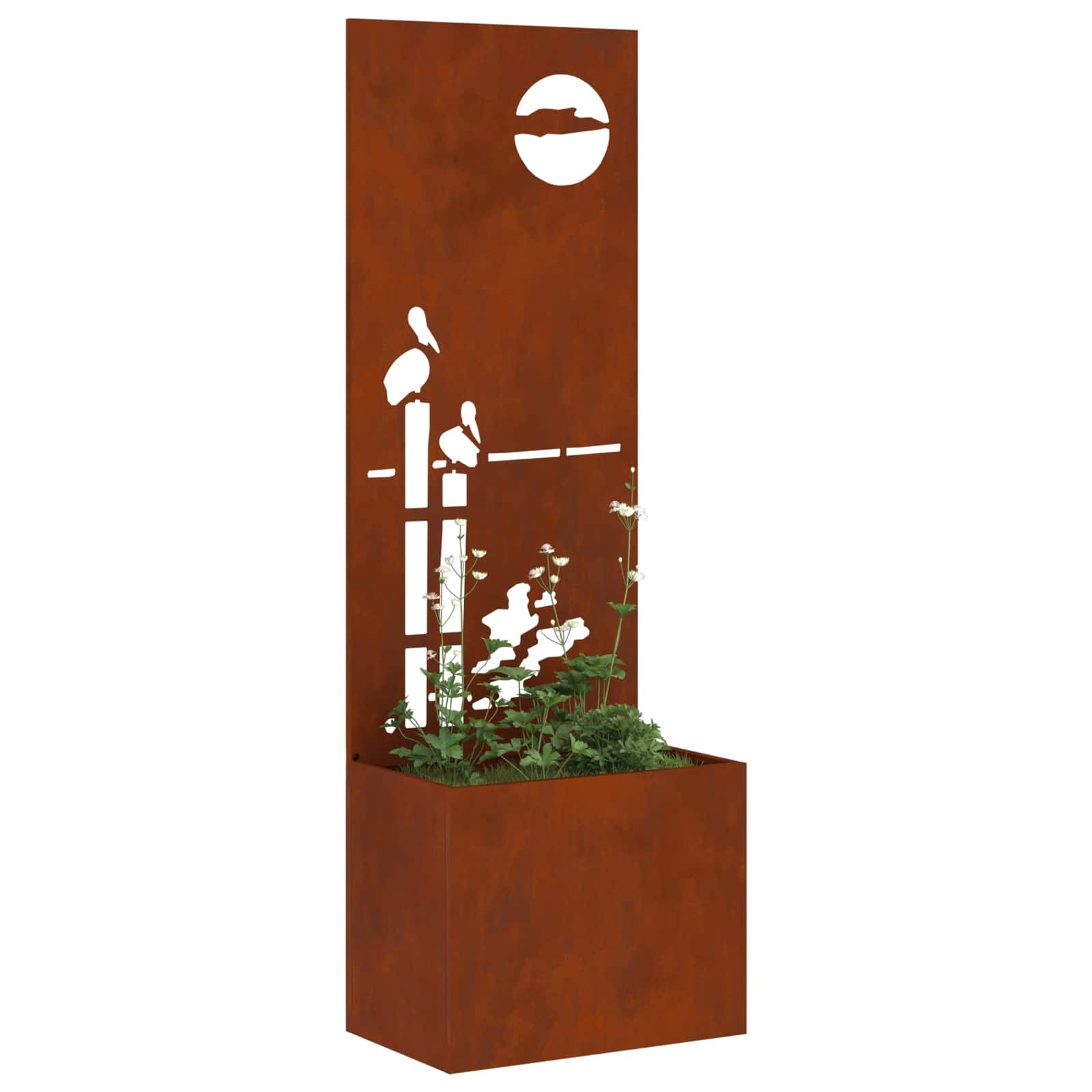 Schermo per privacy in giardino Ruggine 50 x 32 x 150 cm