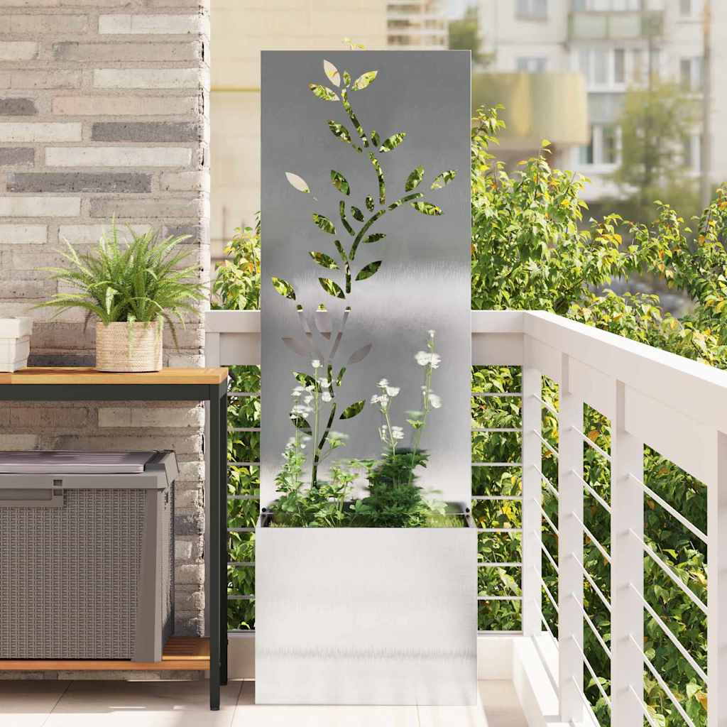 Schermo per privacy in giardino Argento 50 x 32 x 150 cm