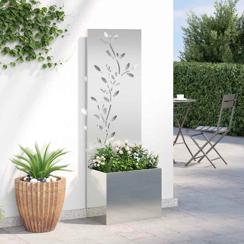 Schermo per privacy in giardino Argento 50 x 32 x 150 cm