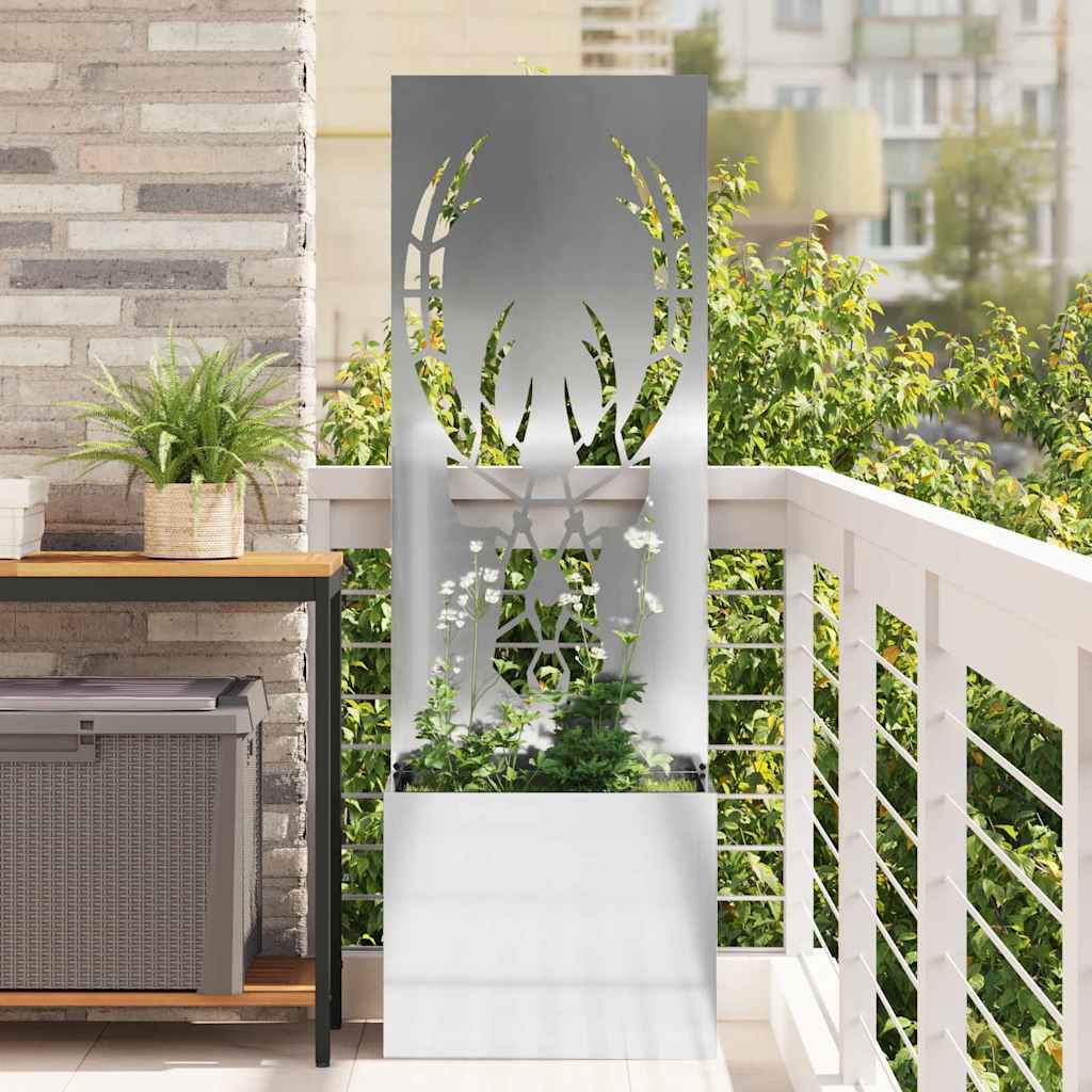 Schermo per privacy in giardino Argento 50 x 32 x 150 cm