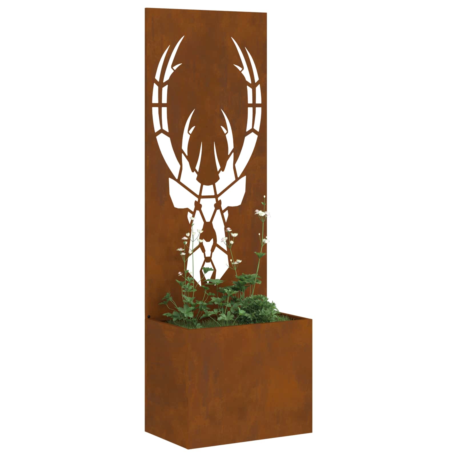Schermo per privacy in giardino Ruggine 50 x 32 x 150 cm
