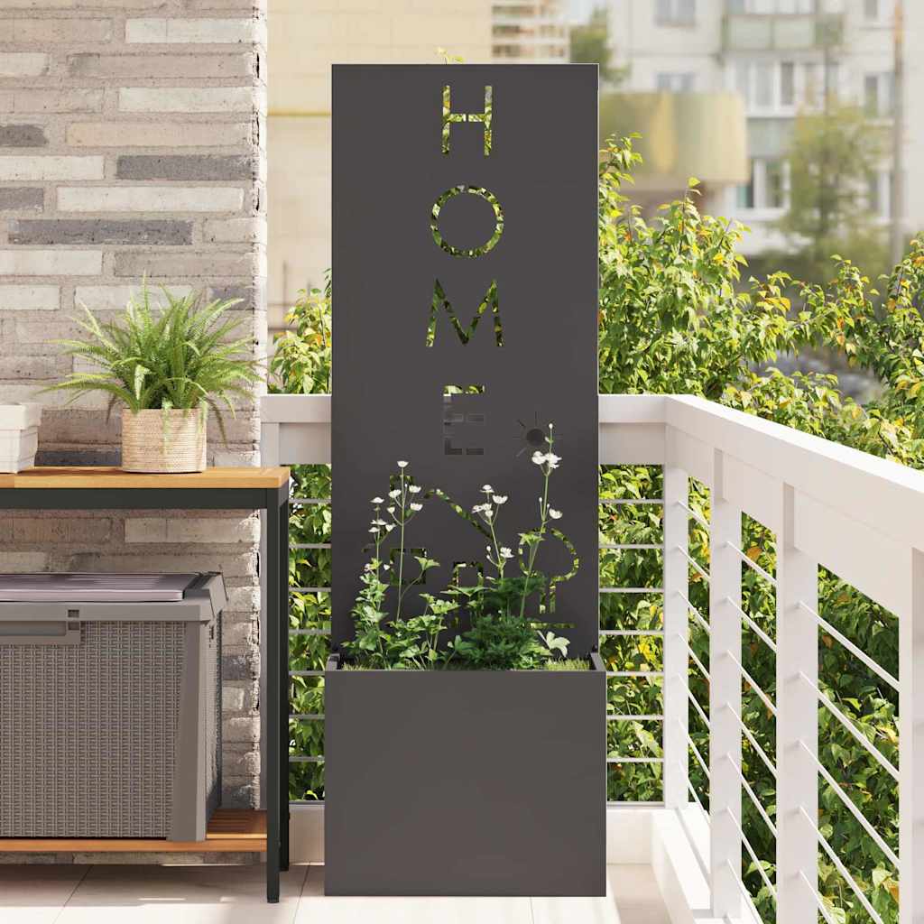 Schermo per privacy in giardino Traforo Nero 50 x 32 x 150 cm