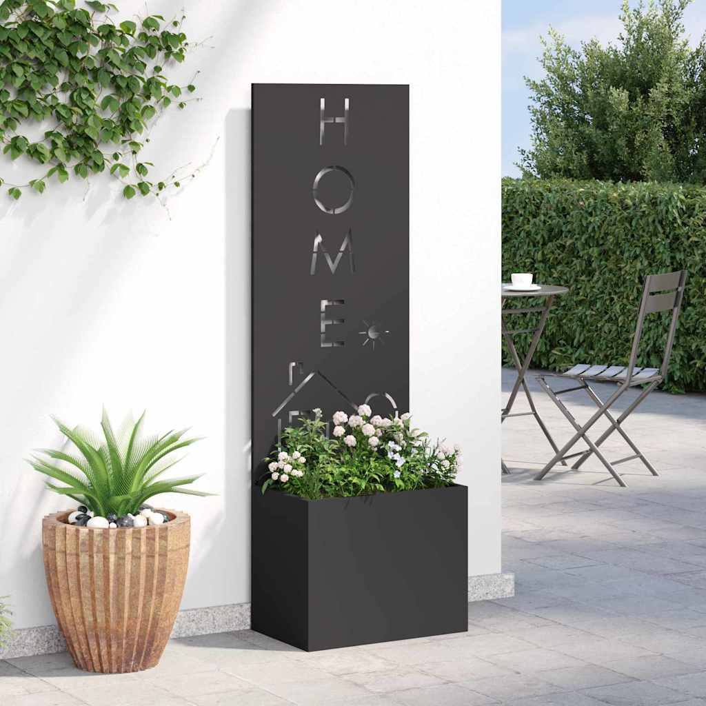 Schermo per privacy in giardino Traforo Nero 50 x 32 x 150 cm