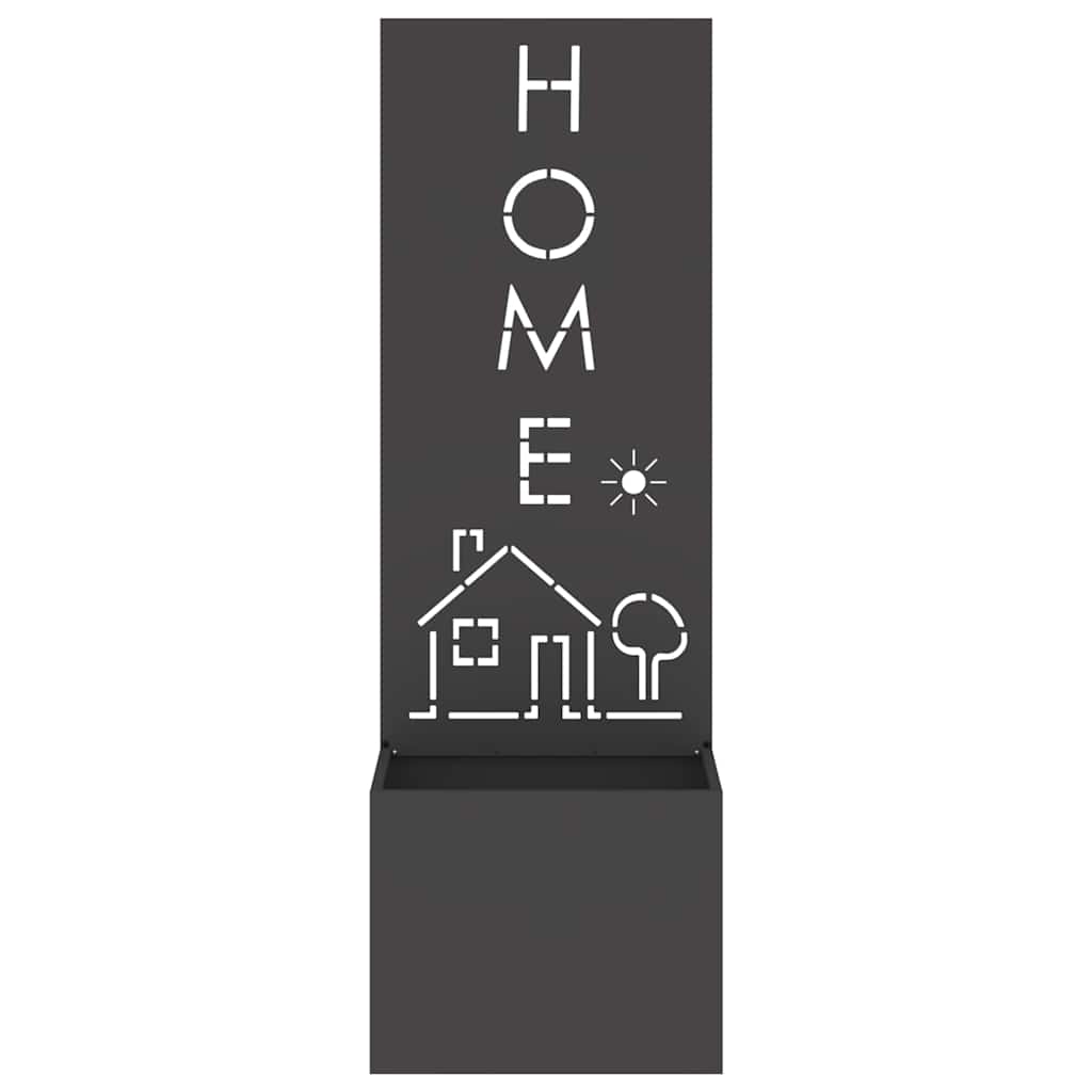 Schermo per privacy in giardino Traforo Nero 50 x 32 x 150 cm