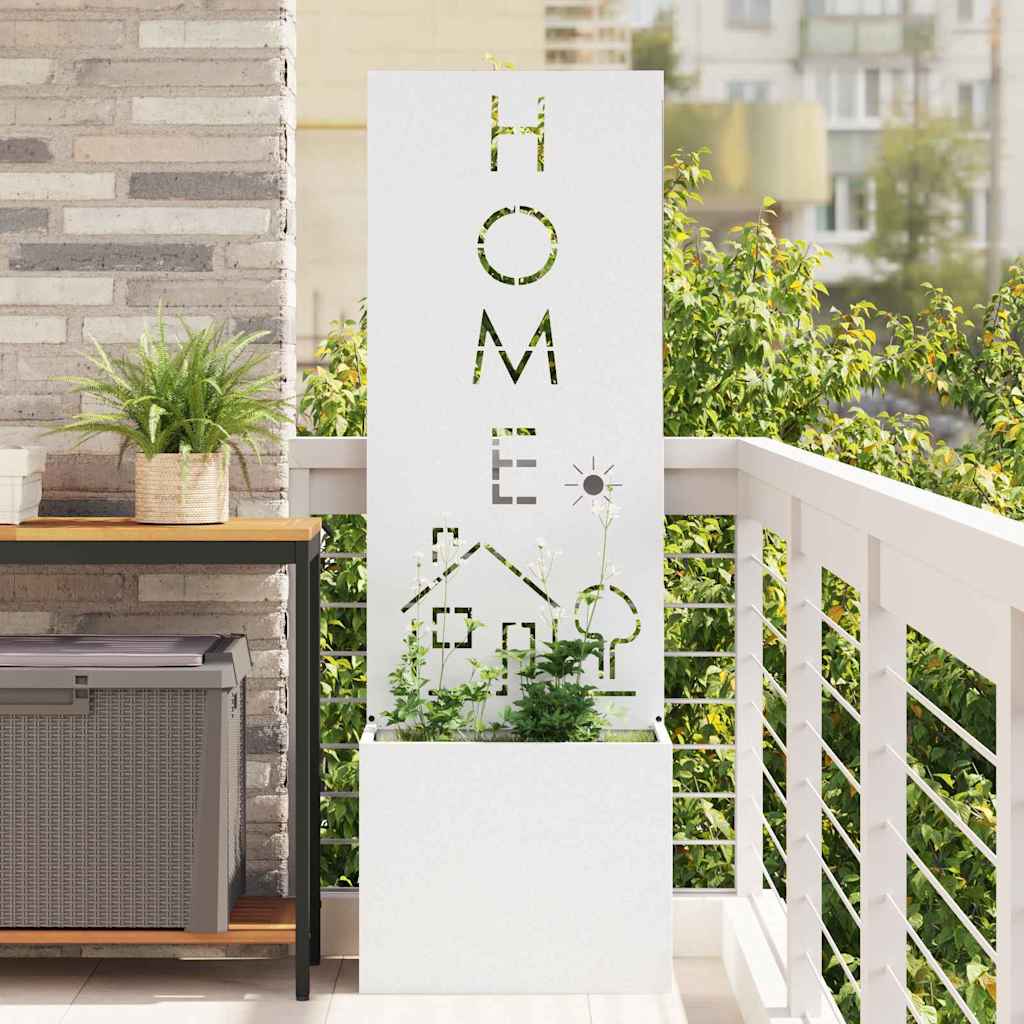 Schermo per privacy in giardino Traforo Bianco 50 x 32 x 150 cm